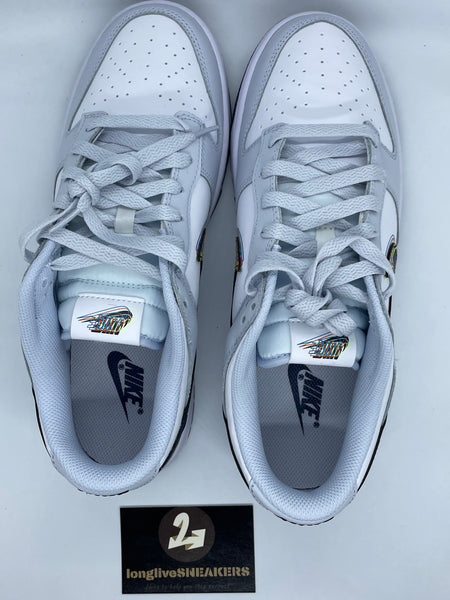 Nike Dunk Low 3D Swoosh White Grey